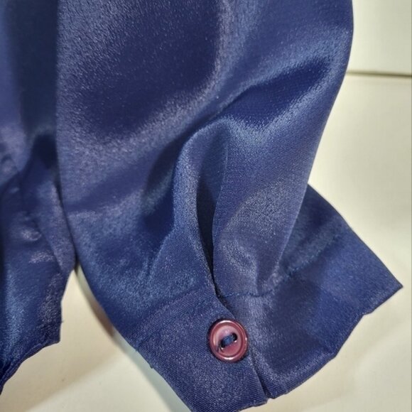 Embelm Blue Blouse - Picture 2 of 7